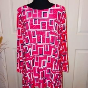 JM Collection long sleeve top XL Pink